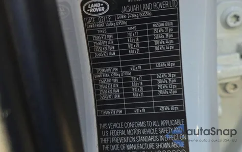 2020 Land Rover Range Rover Evoque Se z USA, uszkodzony, nr VIN SALZP2FX6LH008699